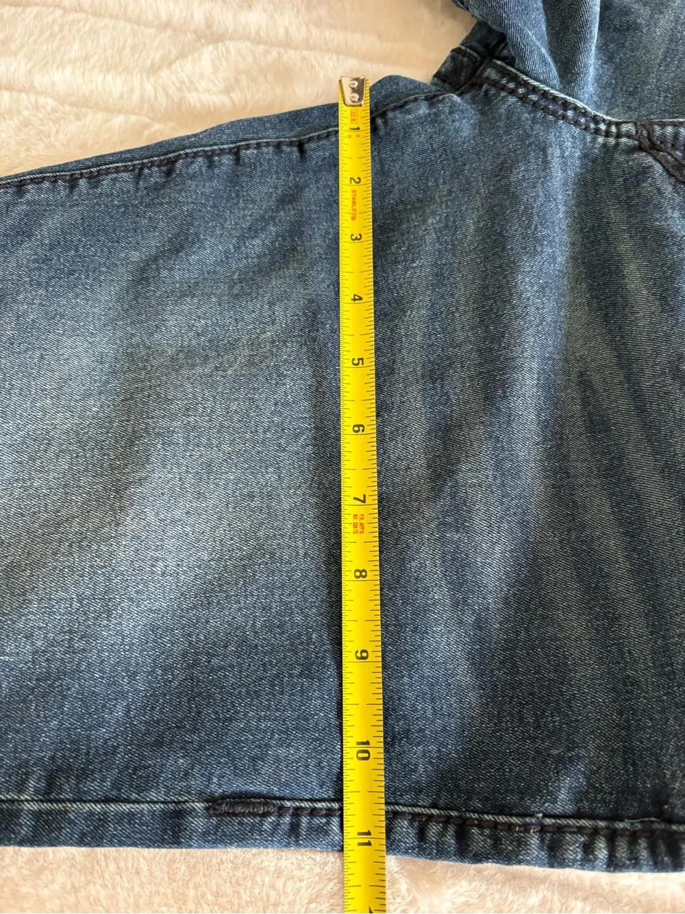 True Religion Geno Relaxed Slim Men's Jeans Size 33/32 Dark Wash Blue Denim